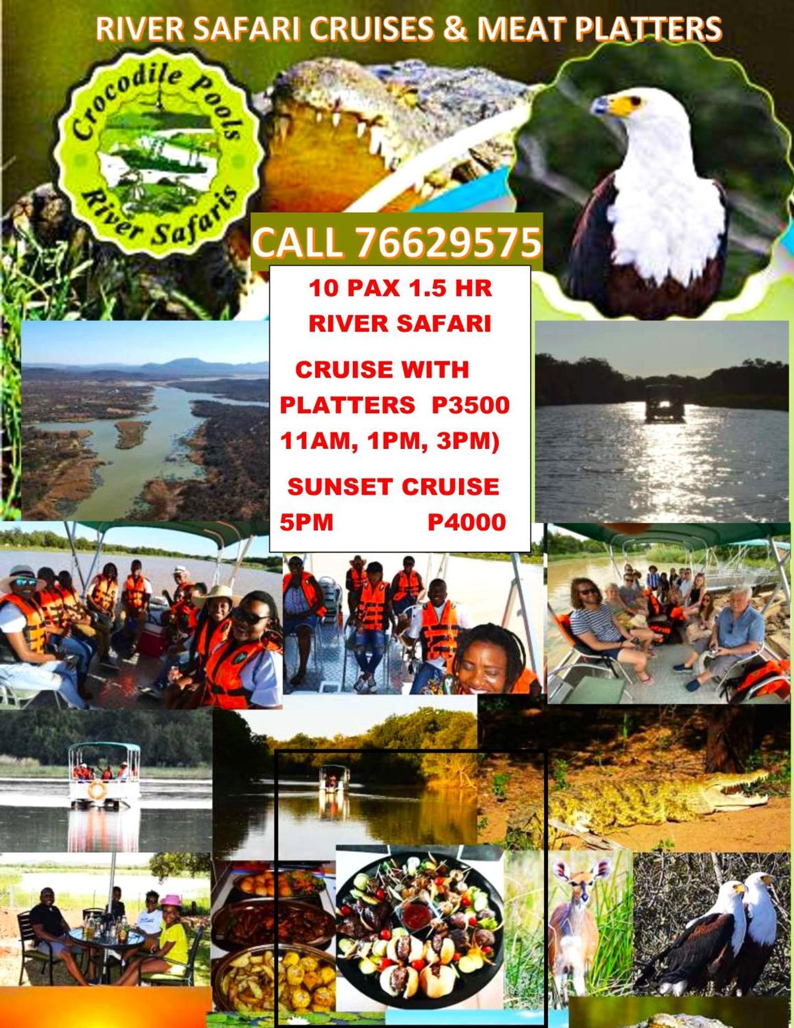 Crocodile Pools River Safaris Γκαμπορόνε Εξωτερικό φωτογραφία